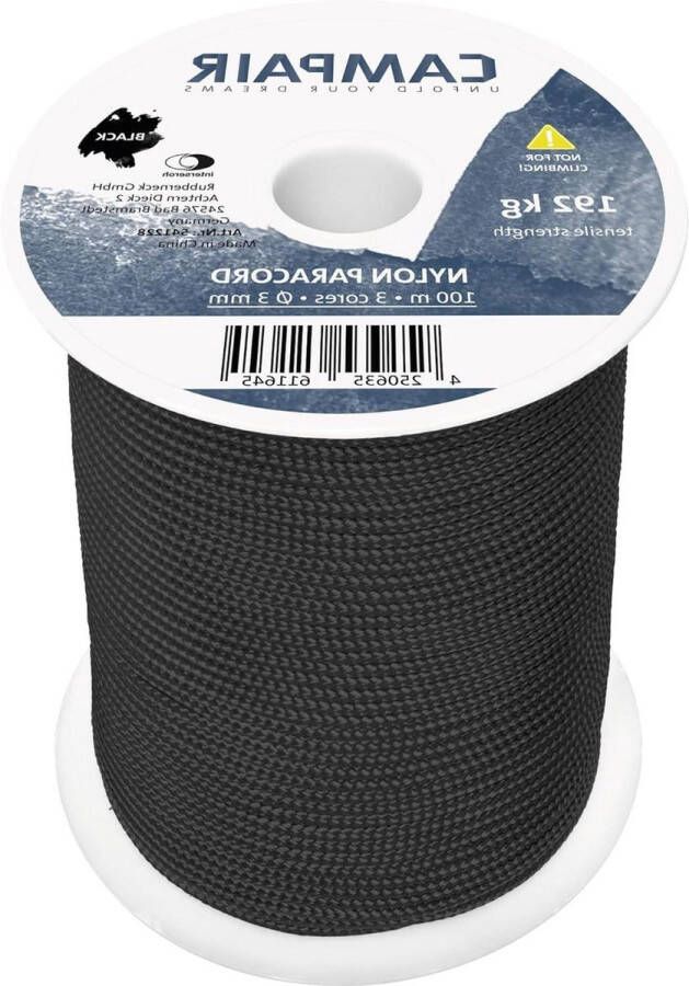 Paracord spoel nylon touw 100 m 425 type II 3 mm voor camping knutselen hangmat tent