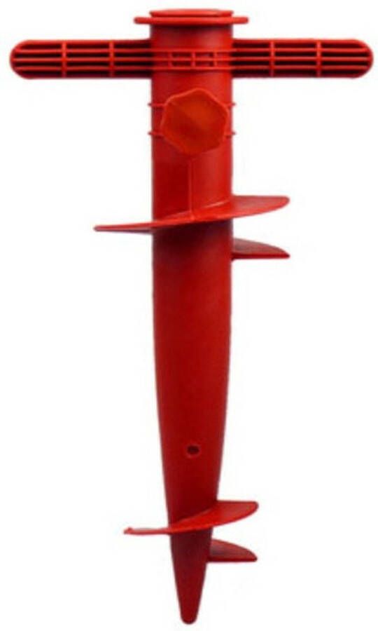 Merkloos Parasolharing rood kunststof D22-32 mm x H31 cm Parasolvoeten