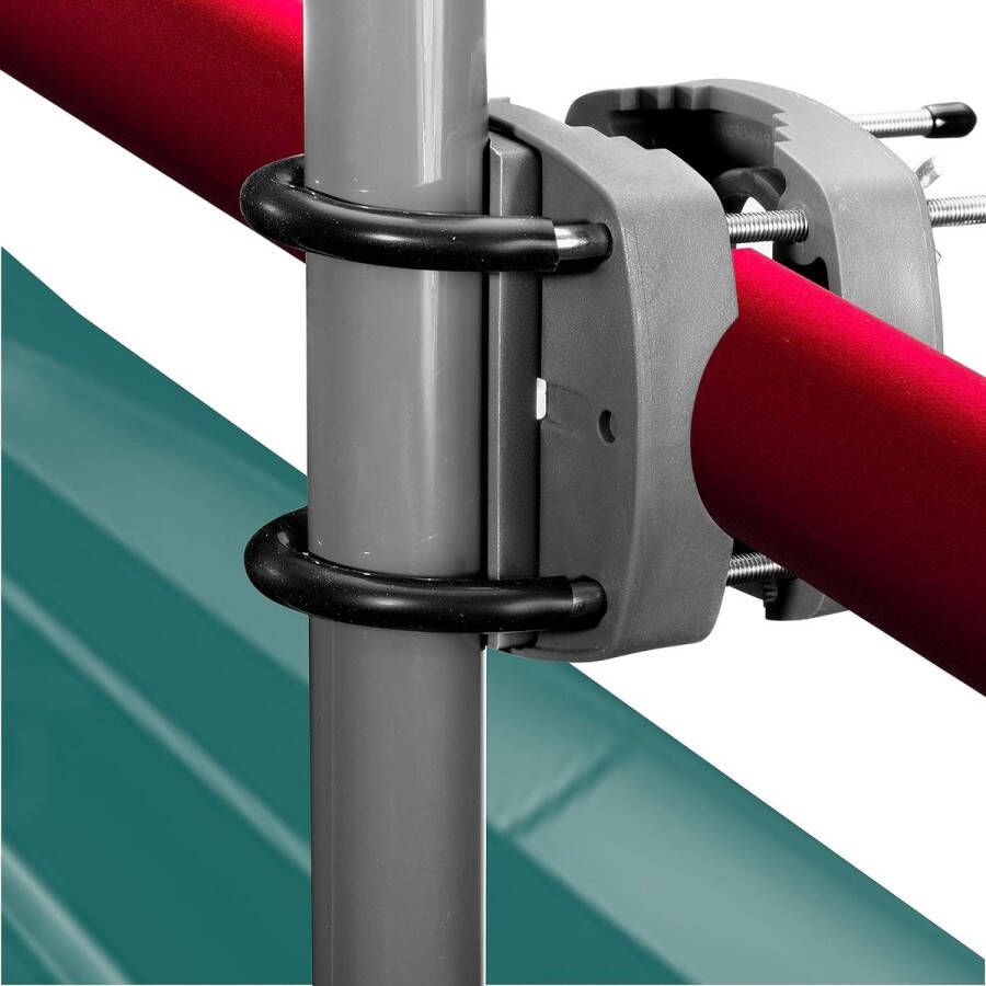 Parasolhouder balkonleuning vervanging voor parasols tot 2 m parasolhouder balkonleuning parasolhouder balkon voor snelle montage antraciet