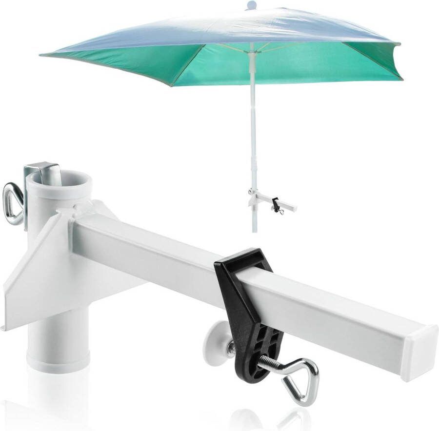 Parasolklem balkon Parasolhouder balkon Parasolklem Balkonklem Must have voor uw parasol!