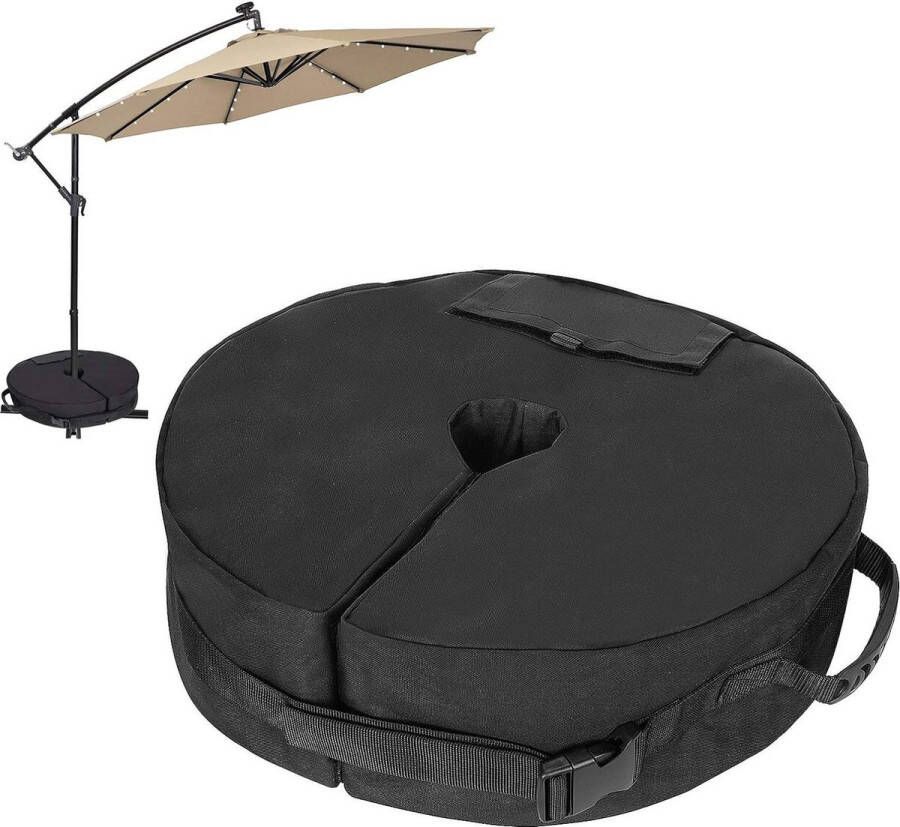 Parasolvoet gewichtenzak 40 kg Belastbare basisgewichten voor banaanparasol kruisstandaard extra zandzakken patio outdoor parasolvoet