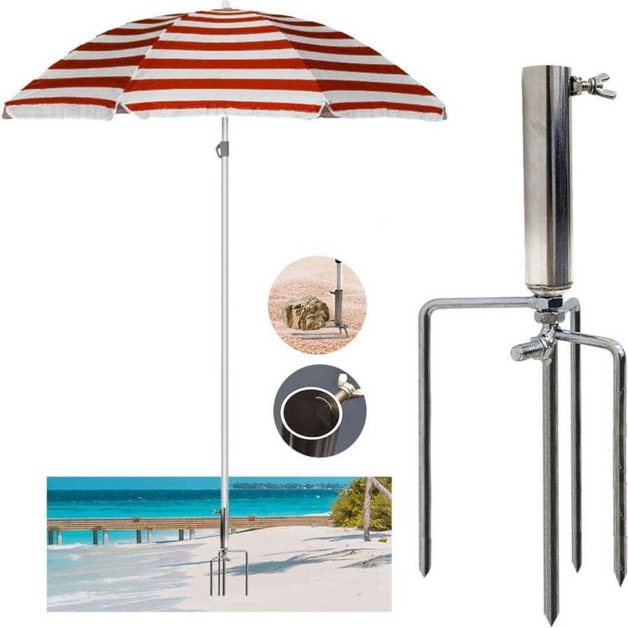 Parasolvoet Strand Grondpen Gazondoorn Afneembaar Tuinparasol Visparaplu parasolvoet