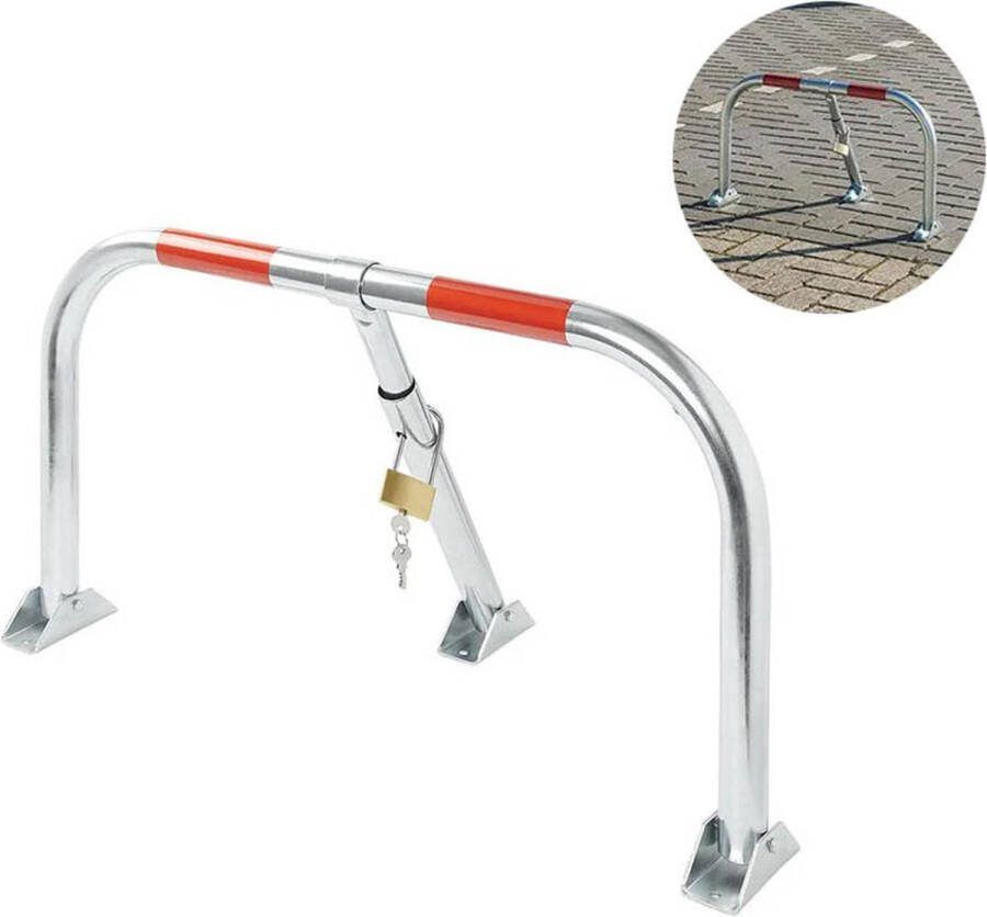 Parkeerbeugel met Slot Hangslot [Parkeerplaatsbeveiliging Neerklapbare antiparkeerpaal]