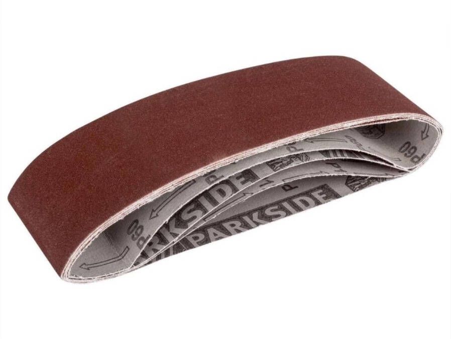 Parkside Bandschuurpapier 10 delig Afmetingen: 50 x 686 mm Korrel: 60 80 100 120 180 400 Passen op alle gangbare bandschuurmachines Toepassing: bandschuurmachine
