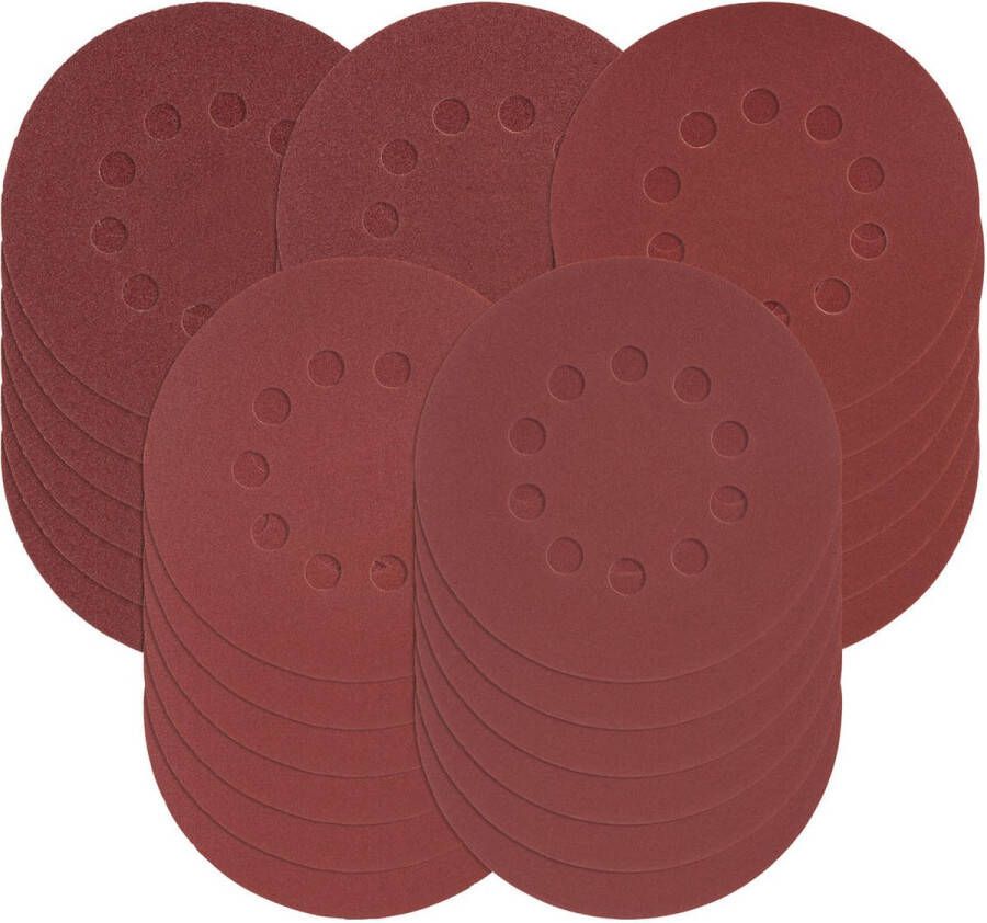Parkside Schuurpapier set 30 stuks 180 mm Korrelgrootte: 60 80 120 180 240 per 6 bladen