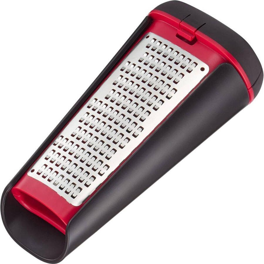 Parmezaanse-rasp 29 cm Kunststof Zwart Rood Vaatwasmachinebestendig Raspen