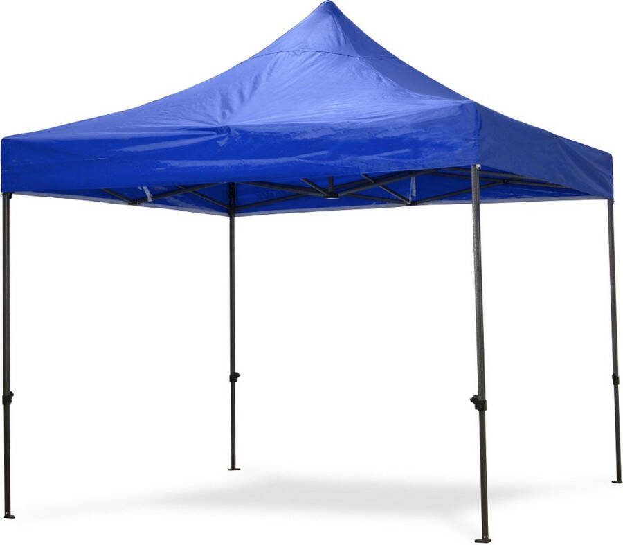 Partytent Vouwtent 3x3m Easy Up Opvouwbaar Waterdicht Draagtas Blauw