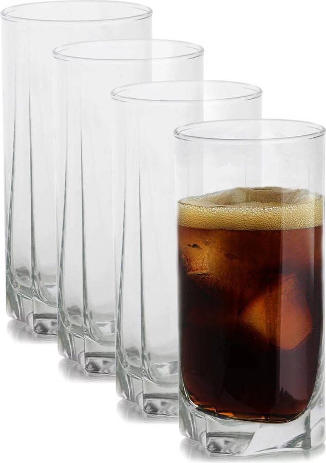 Pasabahce Luna Longdrinkglazen Set van 3 390 ML