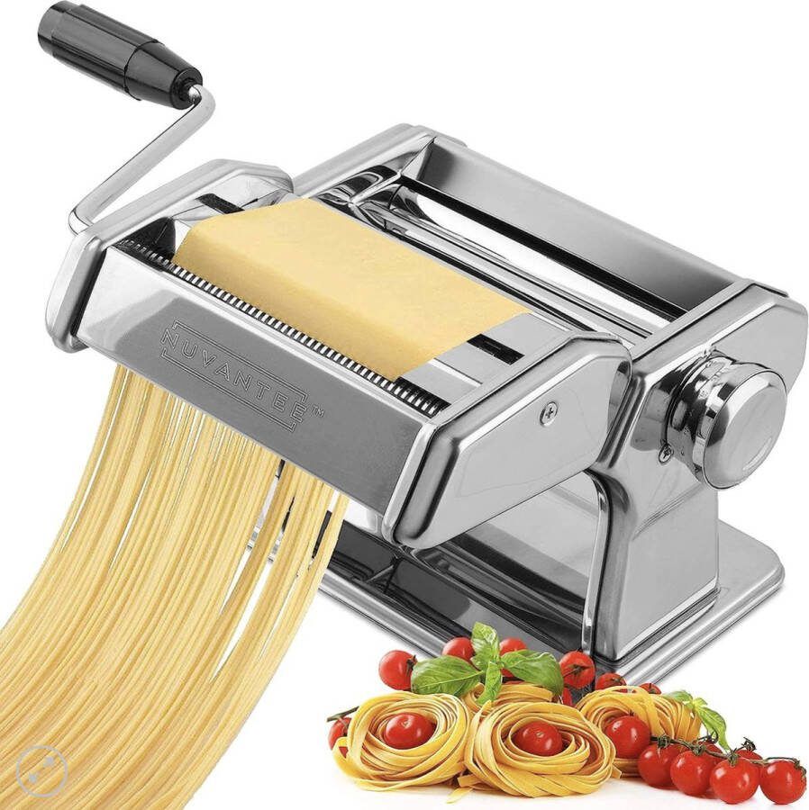 Pastamachine 150 rollen met pastamachine 7 instelbare dicteerstanden voor perfecte spaghetti of fettuccini