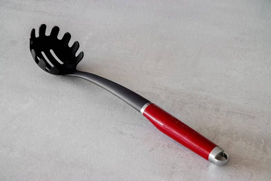 Pasta-opscheplepel hittebestendig antiaanbaklaag spaghettilepel imperiumrood
