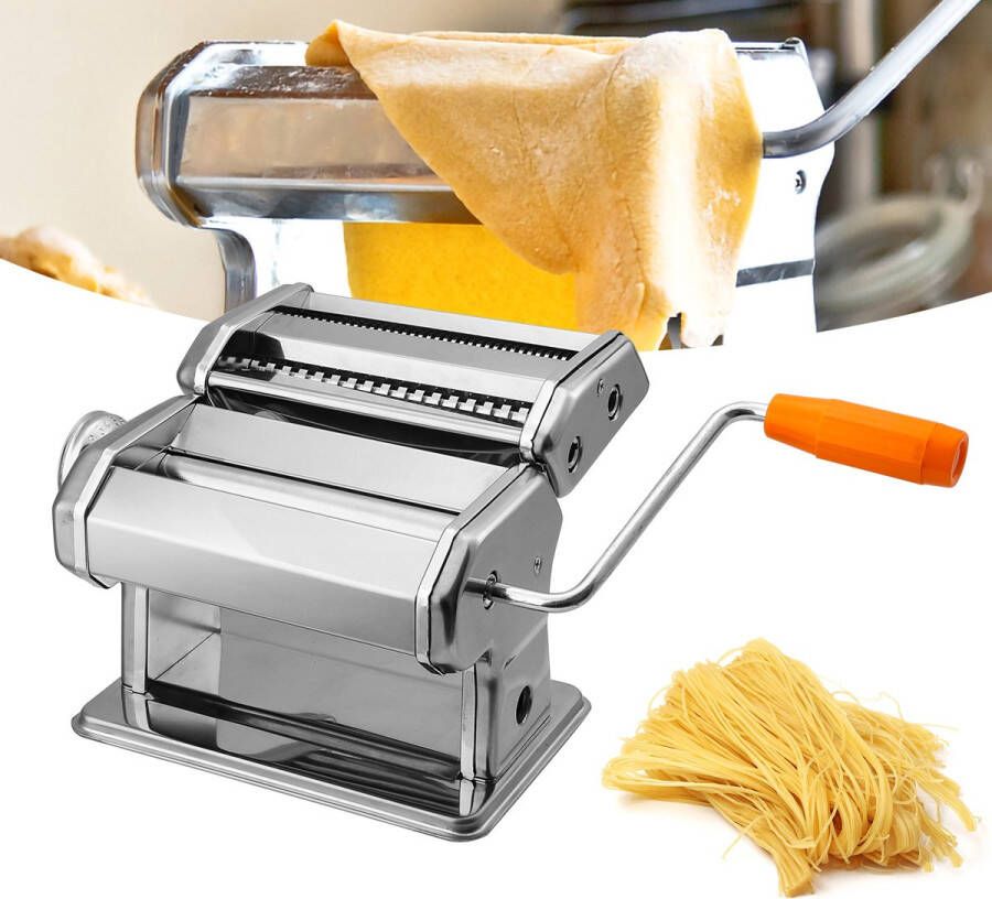 Pastamachine met 9 standen voor spaghetti tagliatelle fettuccine en lasagne voor verse zelfgemaakte pasta