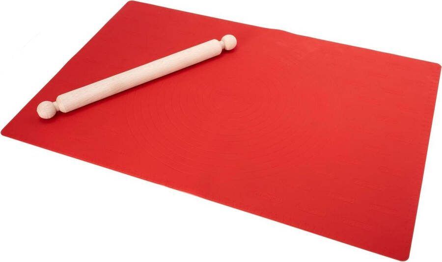 Pastamat 100% Made in Italy Antislip siliconenmat voor het kneden van vers deeg Inclusief keukenaccessoires voor deegroller