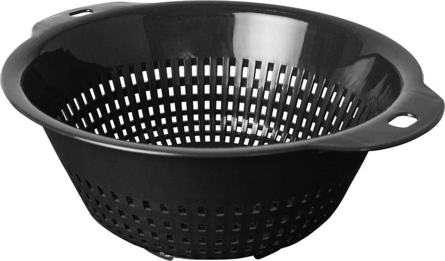 Pastazeef keukenzeef 28 cm diameter grote vergiet groot vergiet herbruikbaar zeefmand antraciet