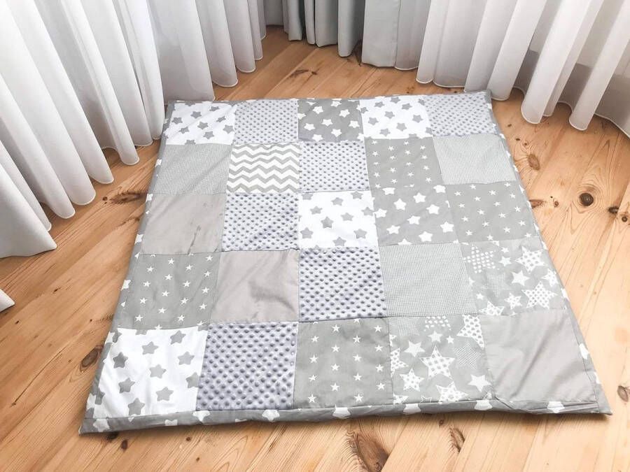 Patchwork Deken Speelmat 125x125 Babydeken