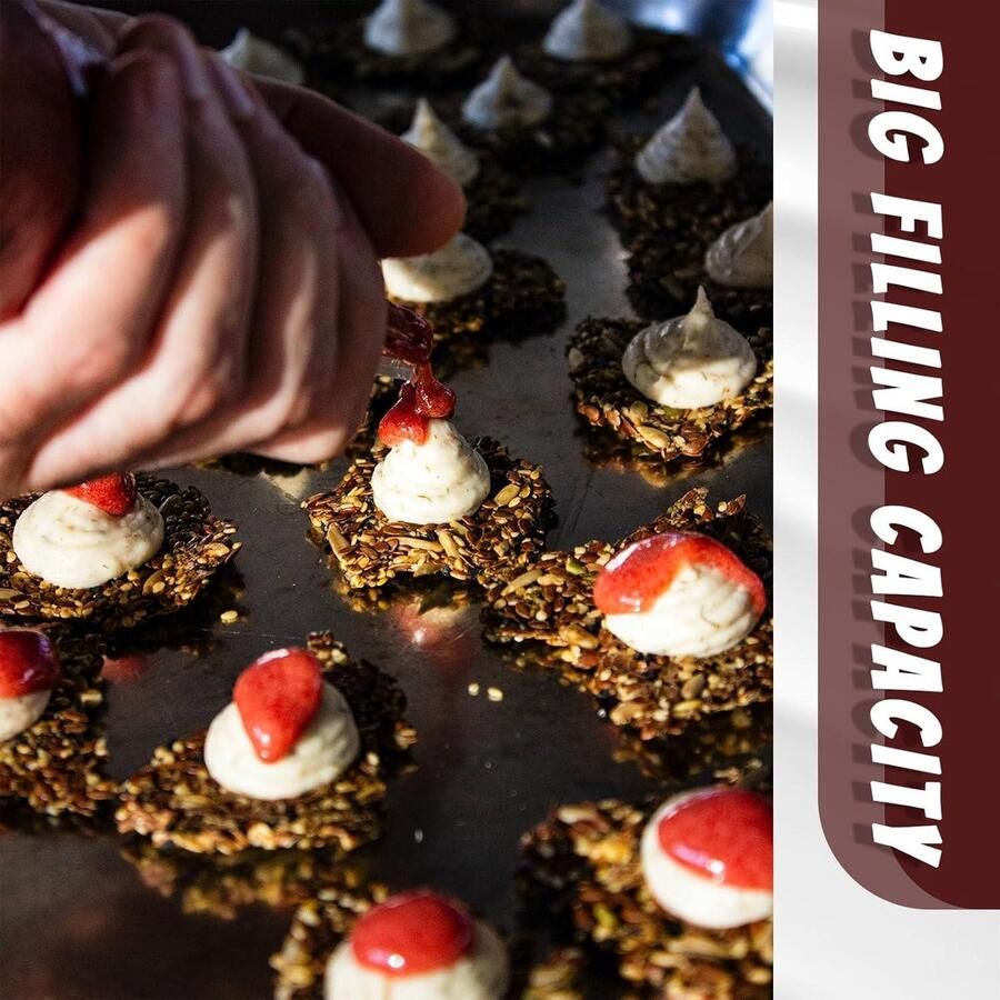 Patisseriezakken 50 stuks Extra dikke wegwerp Leidingzakken Antislip poederspuitzakken Taartdecoratiezakken met 6 zakjes spuitzakken wegwerp