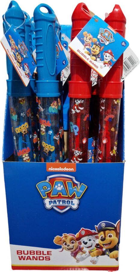 Paw patrol Bellenblaas- 2 stuks rood blauwe chase marshall skye rubble