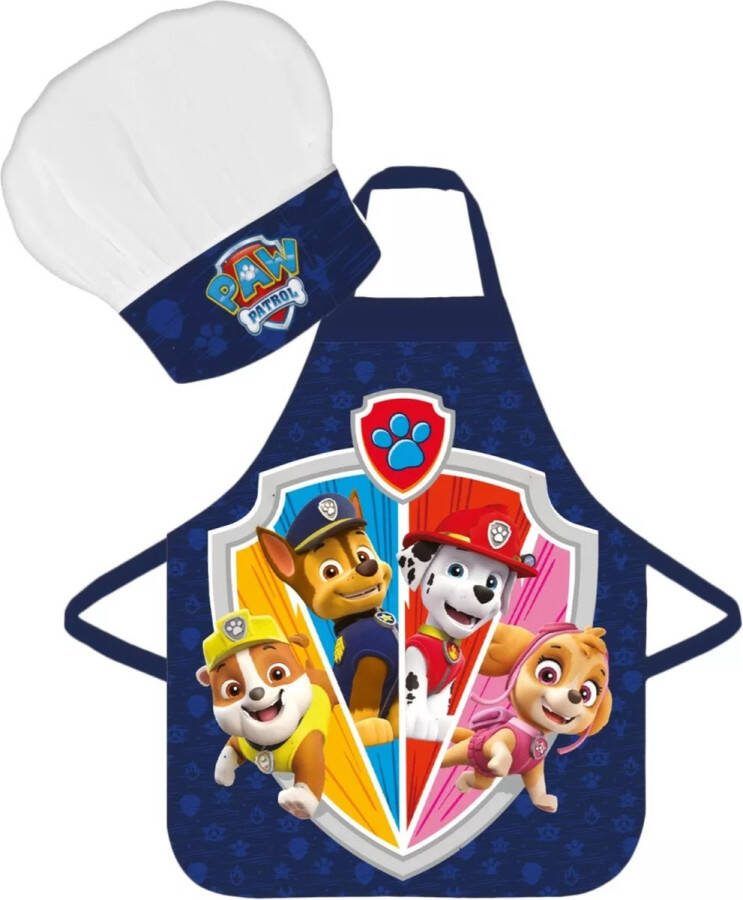 Paw Patrol Keukenschort voor Kinderen met Koksmuts
