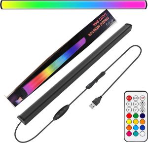 Pc Scherm Licht Computer Monitor Lamp RGBIC Smart LED Light Bar Regenboogeffect Scherm Lamp USB Gevoed Afstandsbediening Kleur Veranderen Instelbare Helderheid-Snelheid voor Gaming PC TV Kamerdecoratie