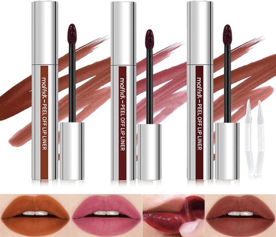 Peel Off Lip Stain 3 kleuren Peel Off Lipstick