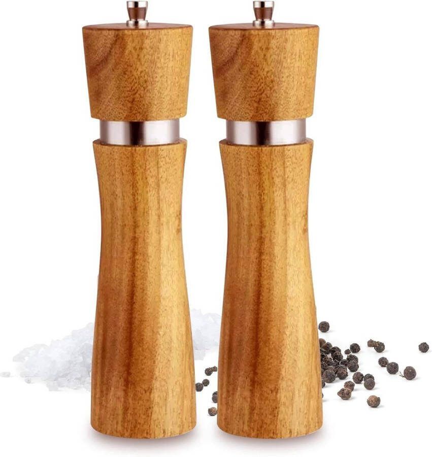 Peper en Zoutmolen Set Acaciahout 100 ML Keukenaccessoires