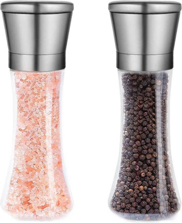 Peper- Zoutmolen Set Elektrisch Navulbaar Duurzaam Kruidmolen Vaatwasser Bestendig Set van 2