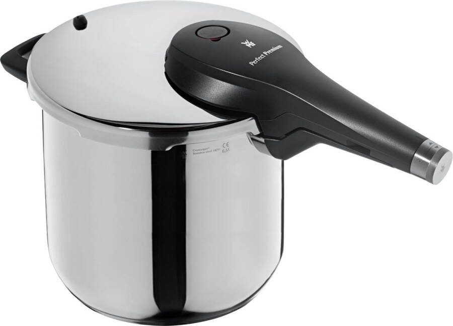 Perfecte Premium snelkookpan inductie 6 5 l stoompan 22 cm Cromargan gepolijst roestvrij staal 2 kookstanden all-in-one draaiknop