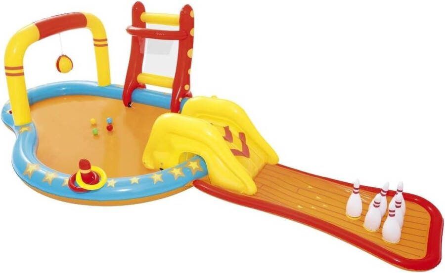 Peuter zwembad met glijbaan Kinderzwembad Bestway 435 x 213 x 117 cm Speeltuin Peuter zwembad met glijbaan