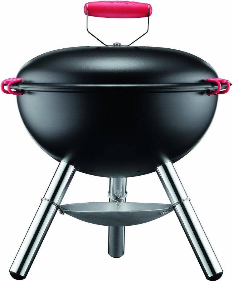 Picknick houtskoolbarbecue zwart Compact en draagbaar