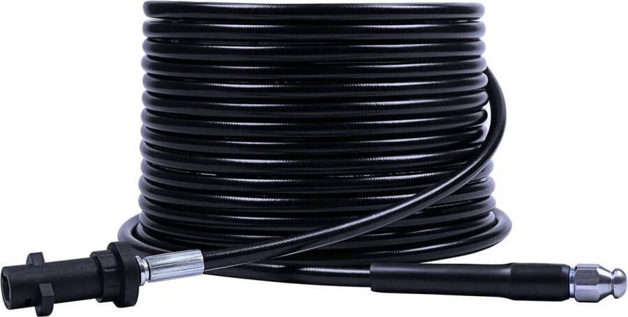 Pijp- en afvoerreinigingsset 10m voor hogedrukreiniger afvoerslang Karcher K2 K3 K4 K5 K6 K7 straalmondstuk 180 bar 60 °C