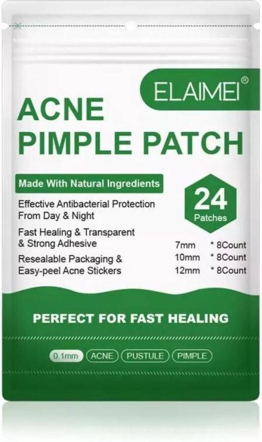 Pimple Patch -Acne Patch Puisten Verwijderaar Puisten Pleister Acne Pleister Acne Sticker Puistjes Verwijderen Acne patches -24 stuks