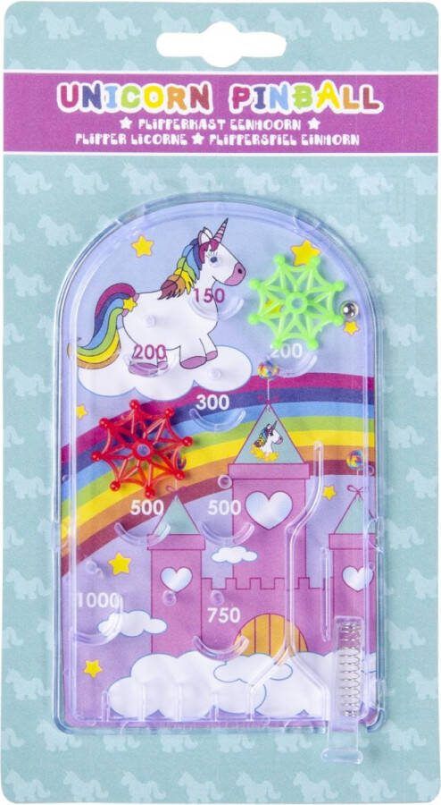 Pinball Mini Game Eenhoorn Speelgoed voor Kinderen Behendigheidsspel Ruimtelijk Inzicht Unicorn 19 CM Regenboog