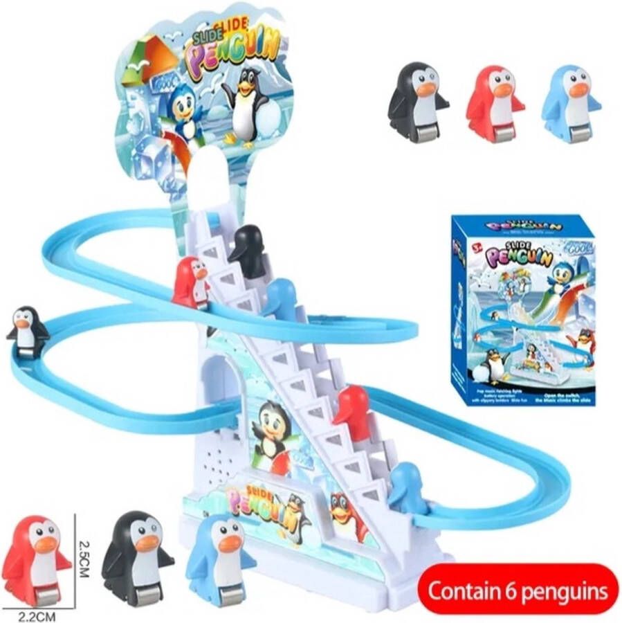 Pinguïn race glijbaan speelgoed