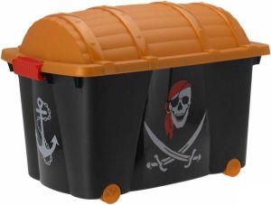 Merkloos Piraten kist 60 x 40 x 42 cm Kinderkamer piraat Opbergkisten opruimkisten speelgoedkisten