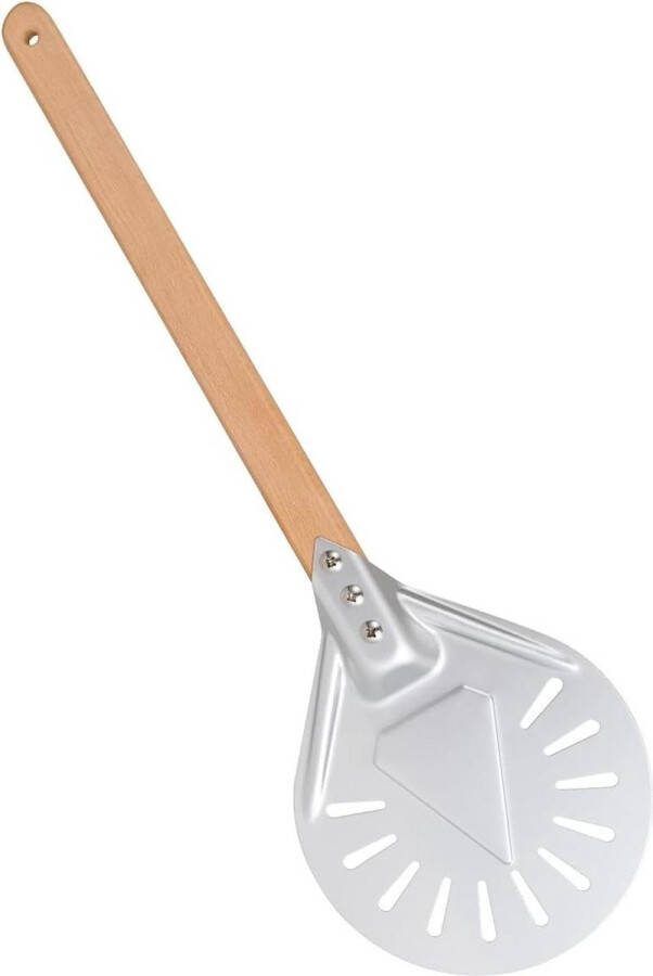 Pizza Paddle Peel 7-inch Taartschep met antiaanbaklaag Demonteerbaar houten handvat Professionele pizza koken pizza peel