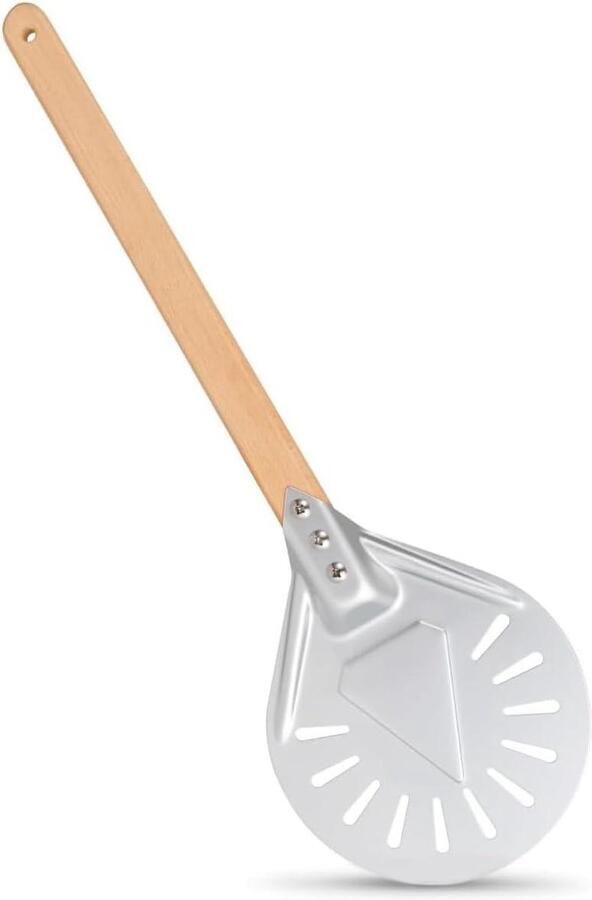 Pizza Paddle Peel antiaanbaklaag 7-inch pizzaschil met houten handvat kook pizza's als een professional Pizzaschep