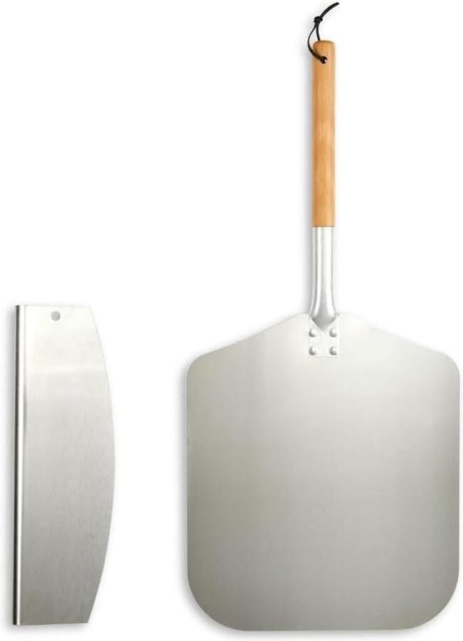 Pizza Set houten pizzasnijder en serveerplank met handvat pizza cutter