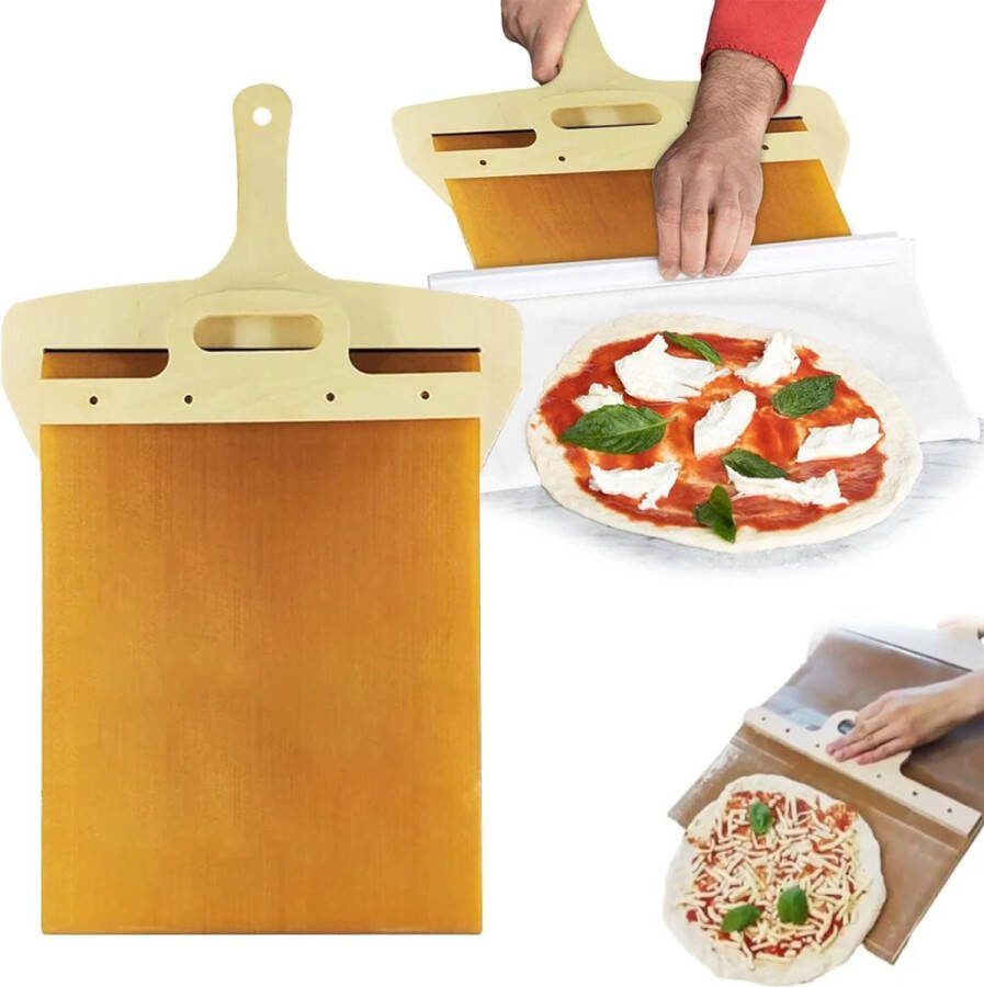 Pizzaplank 55 x 30cm pizza plank schep schuiver – gadget accessoires voor oven