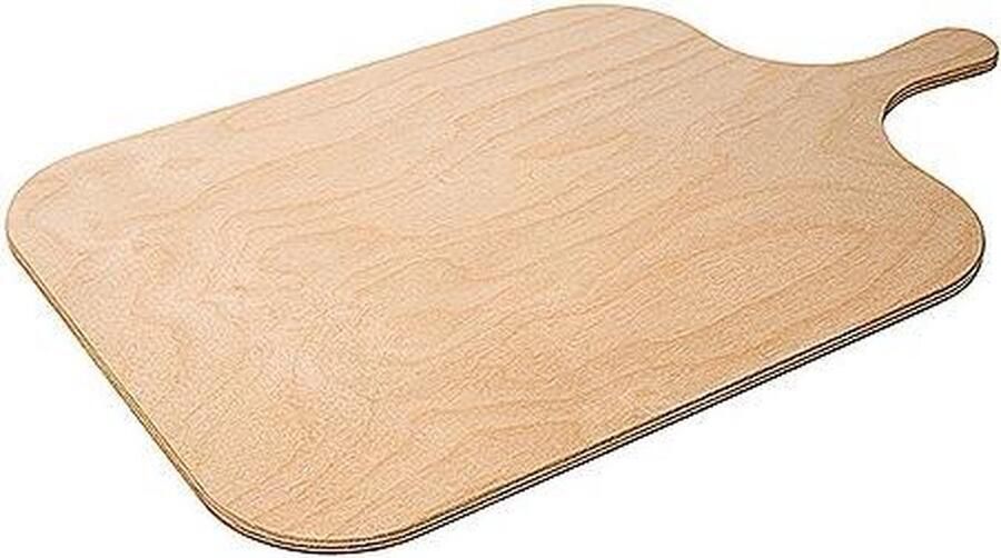Pizzaplank beukenhout Flammekuchen- Oppervlakte: 30 5cm x 38 5cm L: 51cm