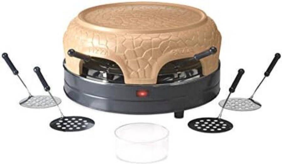 Pizzarette Pizarette 6 Personen Pizarette Gourmet met terracotta koepels 5 7kg 1000w