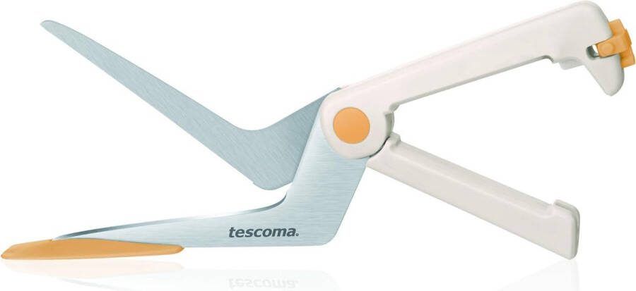 Pizzaschaar staal wit zilver geel 32 x 9 x 2 9 cm