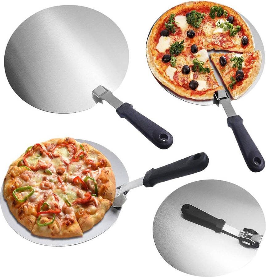 Pizzaschep pizzaspatel pizzaschep pizzaspatel pizzadraaier scheptoebehoren pizzaheffer pizzastaalschep rond 30 cm RVS
