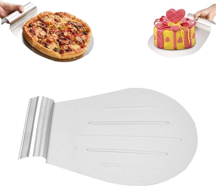 Pizzaschep roestvrij staal pizzaschep met handgrepen voor bakkerij professionele ie van bakwaren