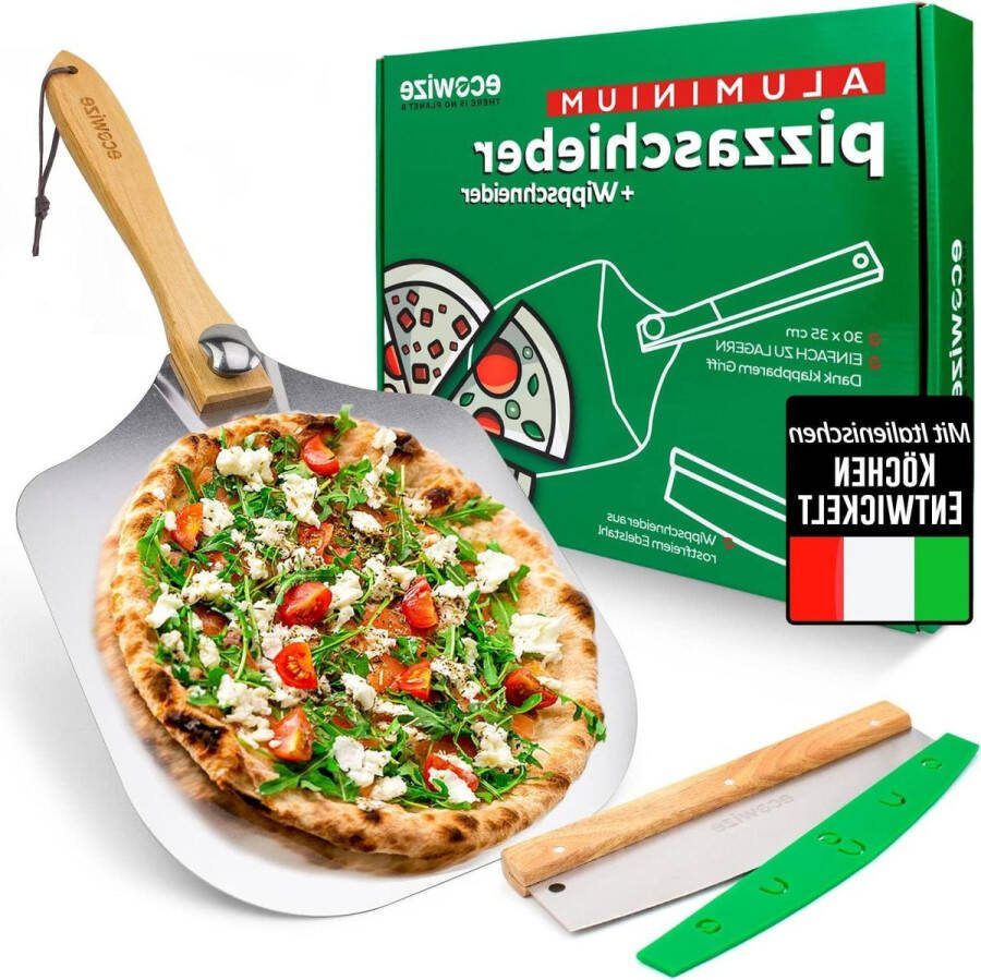 Pizzaschep van Aluminium met lange steel Pizzaschep