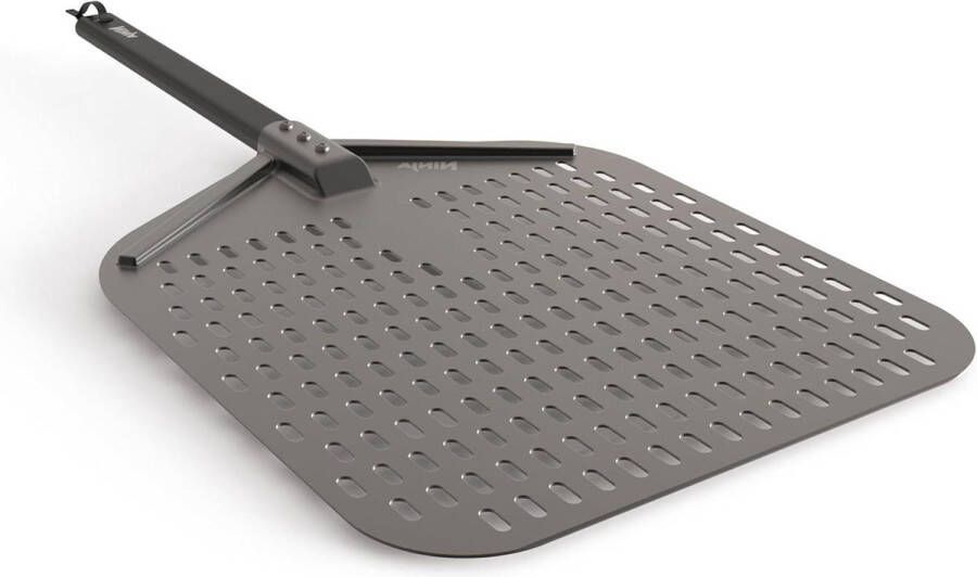 Pizzaschep voor buitenovens licht geperforeerd roestbestendig 12 inch OO101UK serie