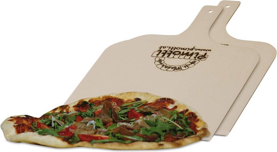 Pizzaschep Broodschep Schep voor tarte flambée van onbehandeld multiplex voor pizzasteen Set van 2