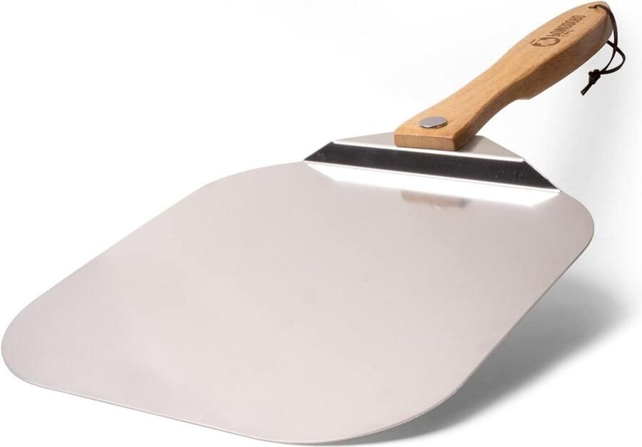Pizzaschil 12x14 pizzapeddel met veiligheidsbackstep opvouwbaar houten handvat gastronomische luxe zelfgemaakte pizza Pizzaschep