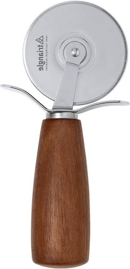 Pizzaschneider Soul Nussbaum ø 7 cm Professionelle Qualität aus Solingen Pizzarad aus Holz Walnuss Made in Germany pizza cutter