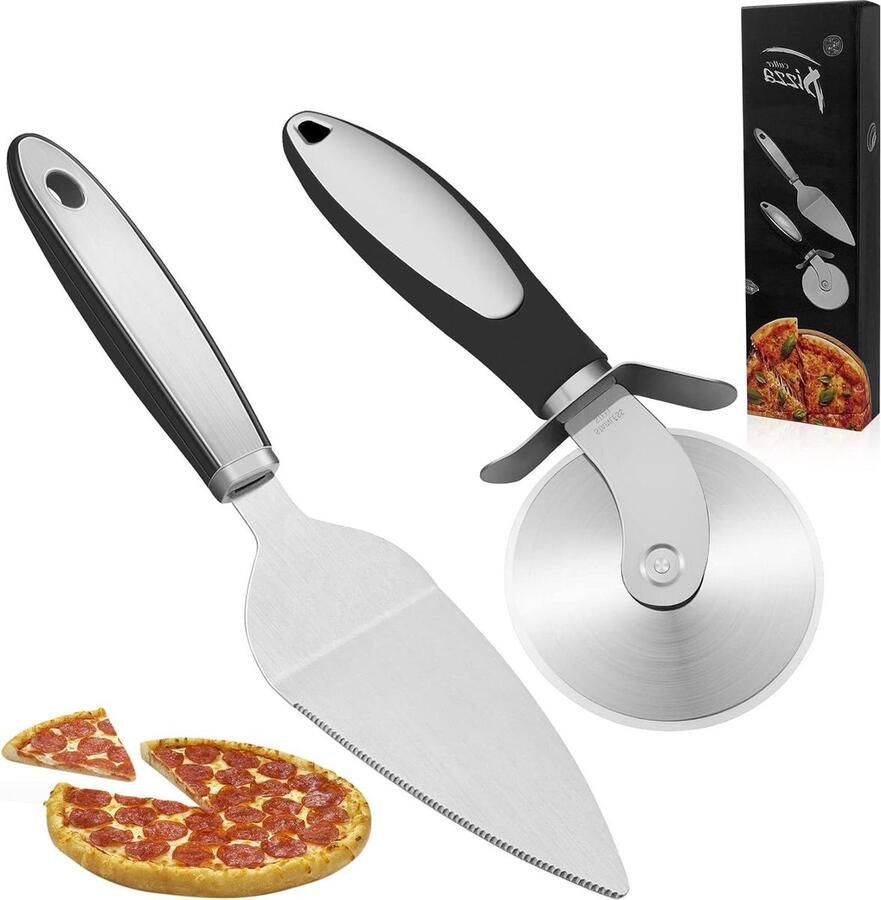 Pizzasnijder pizzaschep pizza snijmes handige keukentools voor pizza snijden. Pizzaschep