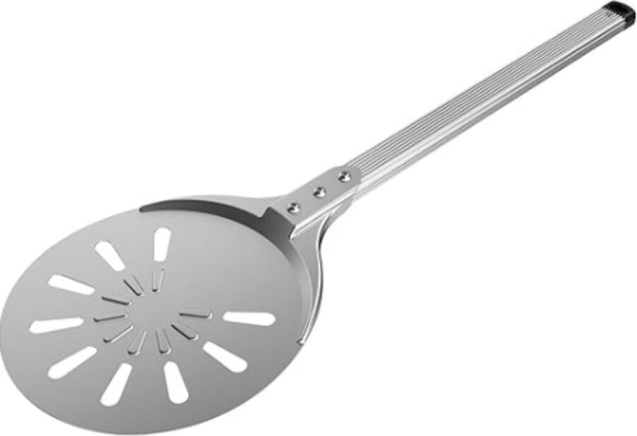 Pizzasnijder Pizzaschep Pizzaspatel RVS Met Handvat 20 CM Zilver