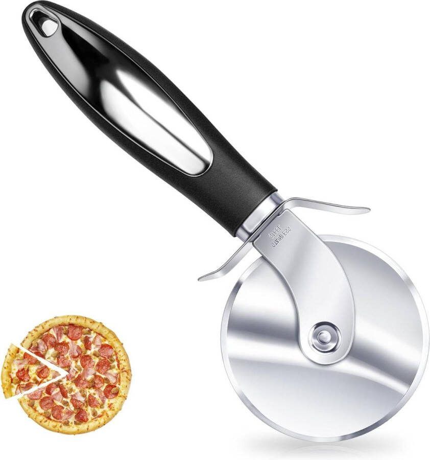 Pizzasnijder roestvrij stalen pizzaroller voor gemakkelijk snijden en reinigen vaatwasmachinebestendig pizzasnijder